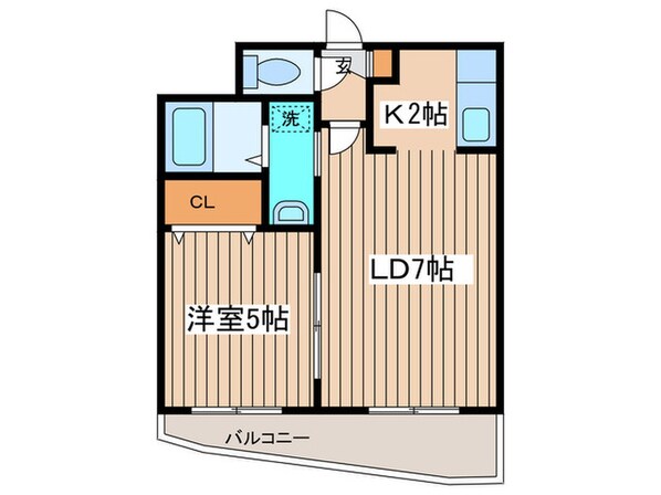 フロンティア円山の物件間取画像